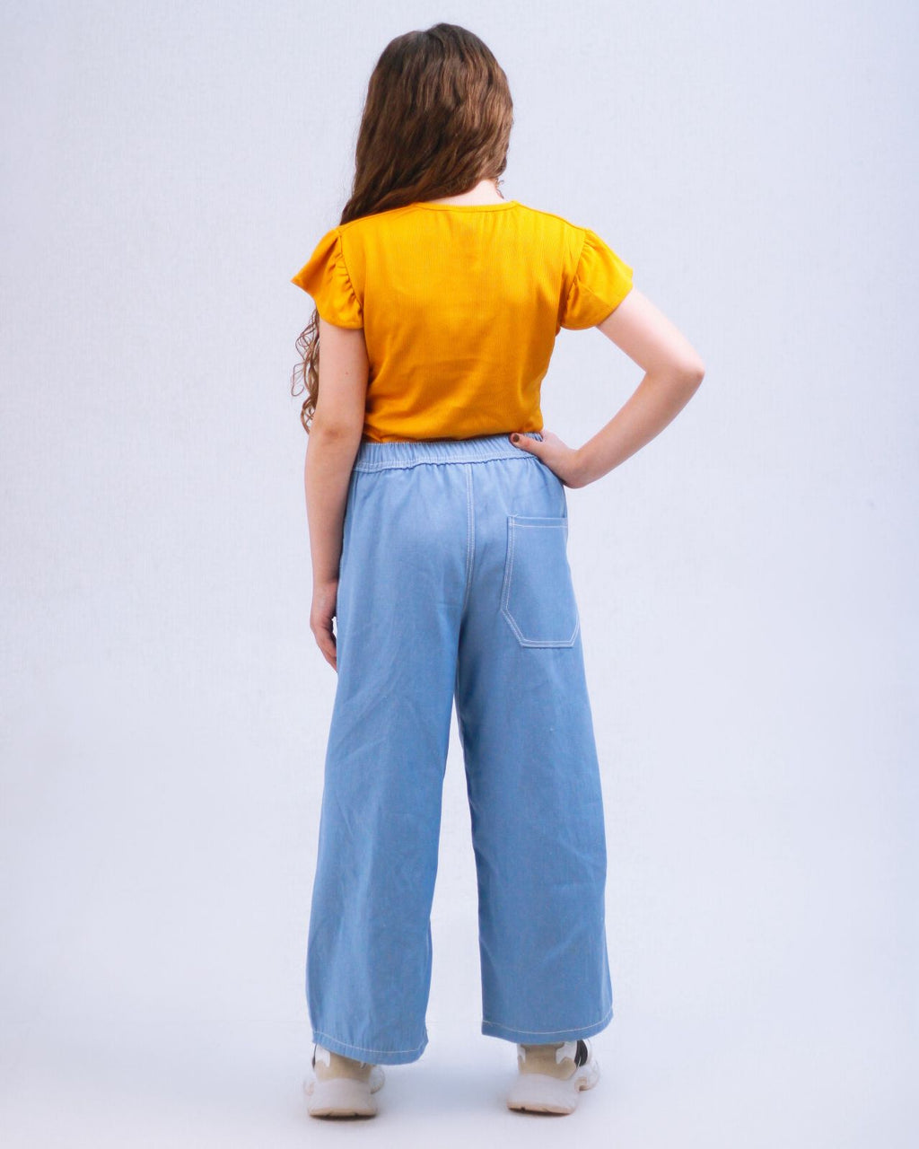 Embroidered Denim Set